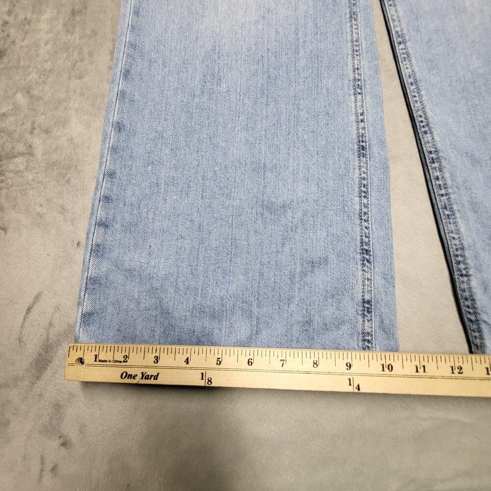 Aeropostale Jeans Womens 12 Blue High Rise Wide-Leg Relaxed Light Wash - Picture 5 of 10